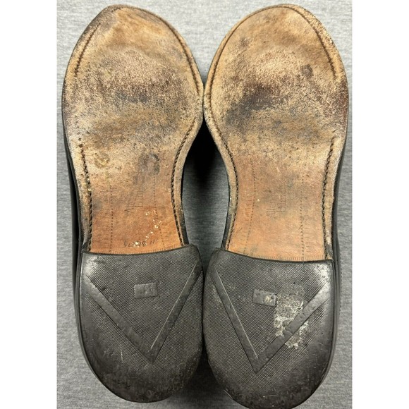 Allen Edmonds MacNeil Shoes Mens 13 Black Leather Long Wing Wingtips 9107 - Picture 11 of 11